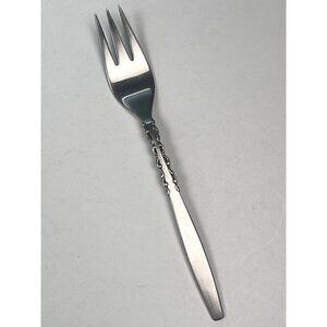 LYON International ALHAMBRA Satin Stainless Flatware 7 1/8" SALAD FORK EUC